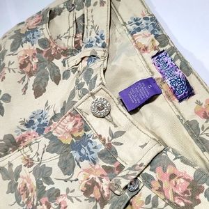 Karma Blue Floral Denim Pants